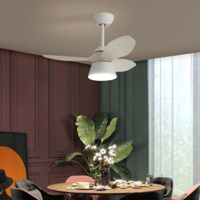 China Mute Ceiling Fan With ABS + Light Pendant Fan Light 110V 220V Metals Black Which Brown Adjustable Wind Speed ​​With Remote Control for sale