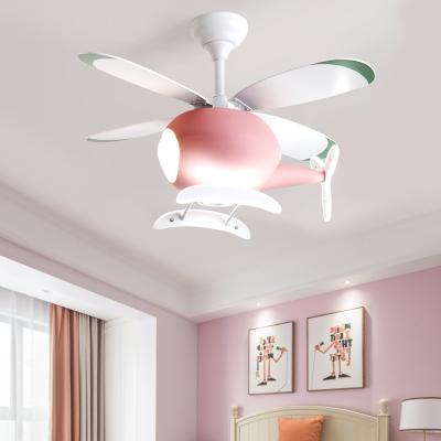 China Industrial Indoor Ceiling Fan 6 Gear Levels Hanging Fan Light 72W Kids Room Dimmable Fan Lighting With Remote Control for sale