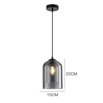 China Nordic Light Luxury Simple Modern Creative Glass Chandelier Dining Room Bedside Mid Century Personality Hanging Light for sale