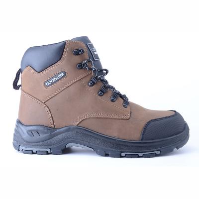 China Safety Boots Anti-Static PU Genuine Leather Rubber Outsole for sale