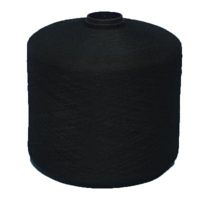 China Sustainable Eco friendly black 40/2 polyester ring twisted 100 spun yarn price per kg for sewing thread for sale