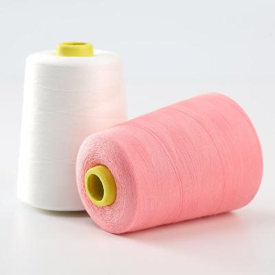 China Pattern 402 Plastic Cone TFO 100 Polyester Sewing Thread High Tenacity Dyed Spun Coats Sew 5000yard for sale