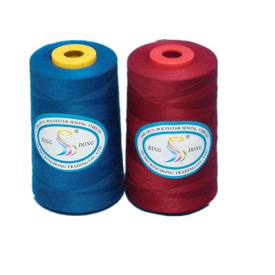 China High Tenacity Wholesale Sewing Supplies Cheap Dyed 402 Colors Polyester 5000m Spun Sewing Thread for sale