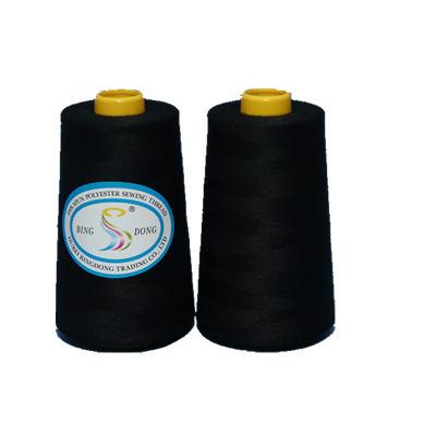 China High tenacity 50/2 50 2 black white wholesale price of 50/3 50 3 china polyester sewing thread ring spun bobbin for sale