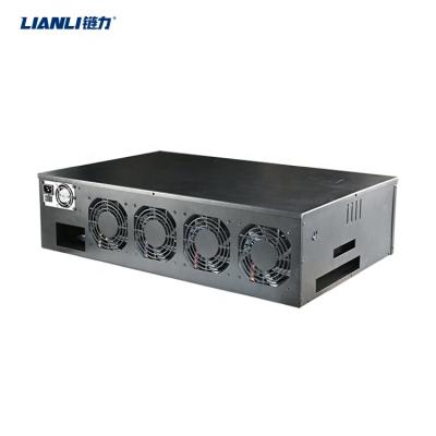 China With fan products at home 8 smart graphics card case used gpu server case with 8 power supply. of fan quite 2500w for sale