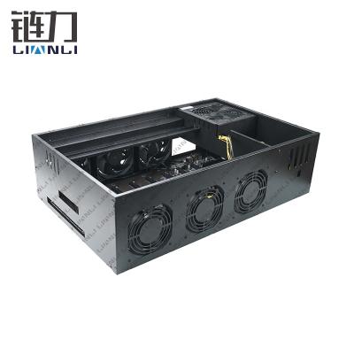 China With 847 Fan OEM 8gpu Cards Case Motherboard Rack Server Case With ATX 1600w Power Supply for sale