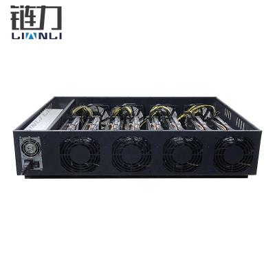 China With fan silent gpu server case 70mm gpu 8 case frame spacing full set with 2000w power for sale