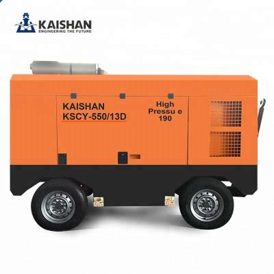 China Kaishan KSCY-550/15 Medium-size portable screw air compressor diesel portable for sale for sale