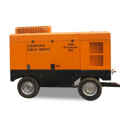 China KAISHAN KSCY-550/13 diesel motor screw air compressor Portable for sale