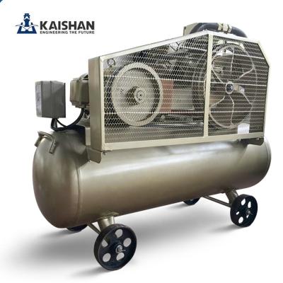 China Oil-less KSH100 series 15hp portable reciprocating air compressor for sale