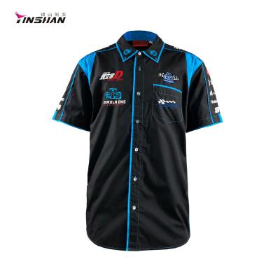 China Breathable Custom Design Pattern Casual Sports Racing Shirt for sale