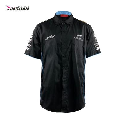 China Breathable Polyester Racing Logo Custom T-Shirt for sale