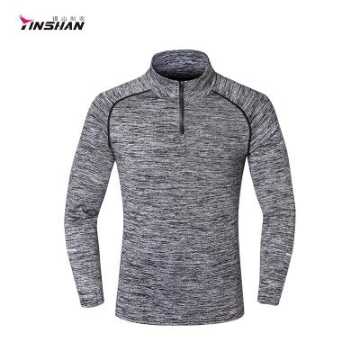 China Breathable High Quality Breathable Custom Sleeves Long Zipper Running Fitness Clothing for sale