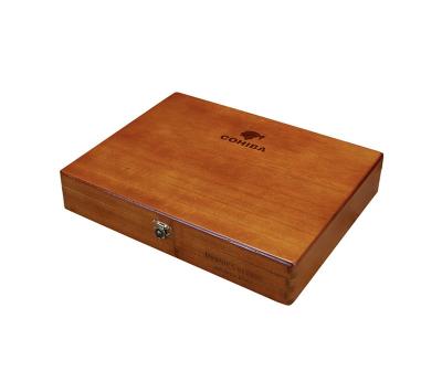 China Factory Durable Hot Sale Premium Humidor Premium Double Crown Cigars Packaging Unfinished Wooden Box Humidor for sale