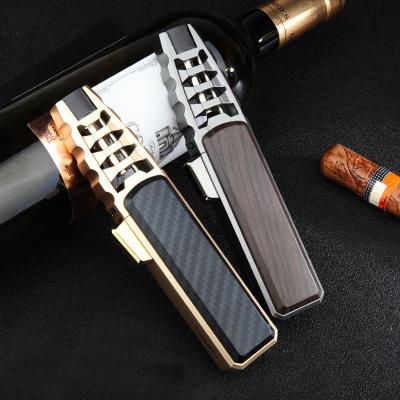 China Minimalist Straight To The Torch Cigar Field Outdoor Personalized Metal Torch Lighter for sale