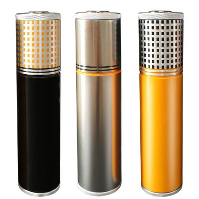 China Durable Custom Logo Cigar Humidor Travel Tube With Electronic Hygrometer Metal for sale