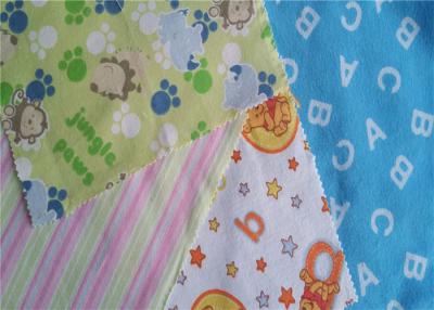 China Fire Resistant Printed Cotton Flannel Material Double Sided Twill Style for sale