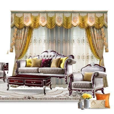 China Luxury High End Blackout Blackout Velvet Curtain Fabric Velvet Curtains For Living Room Velvet Curtain for sale