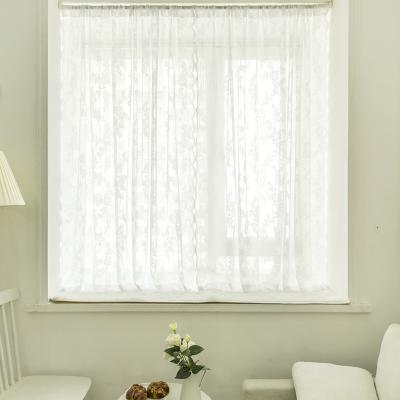 China High quality pure fabric white sheer curtain of sunshade curtain for living room for sale