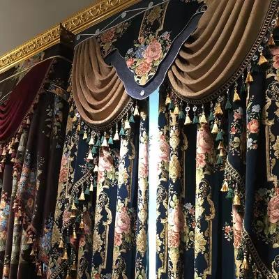 China Blackout Can Be Made In Chenilti High Grade Thickened Luxury Curtains With European Drapery Style for sale