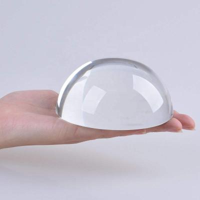 China Europe LONGWIN 100mm Crystal Dome Magnifier Paperweight Reading 2.4 Inch Magnifying Ball - Glass - Half for sale