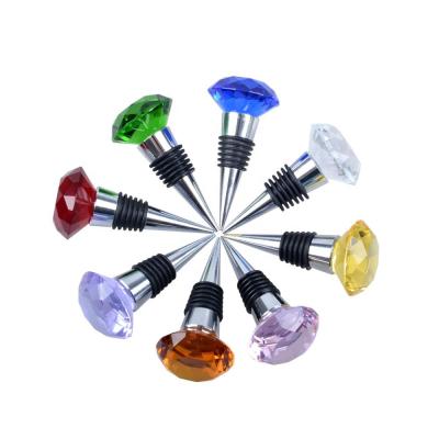 China Europe Customized Crystal Wine Bottle Stopper Wholesale Romantic Wedding Giveaways Wedding Souvenirs for sale