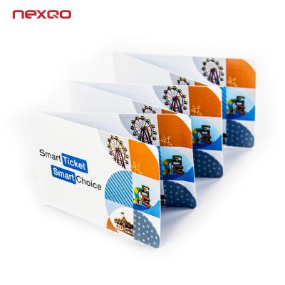 China RFID solution Nexqo computer RFID paper/PVC state ticket with barcode for sale