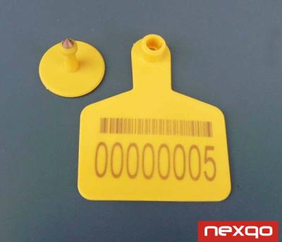 China Animal Identification TPU 134.2 KHz Livestock Animal Identification RFID Ear Tag Animal Cattle Tag for sale