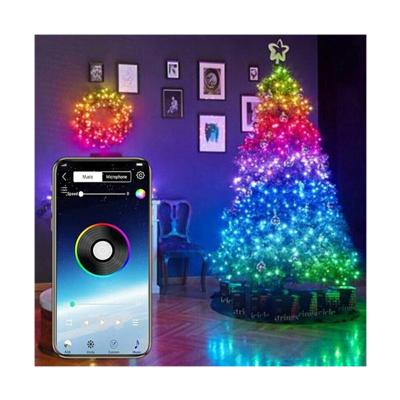 China App Control Bluetooth Light Smart Remote Bluetooth String Light USB RGB LED Fairy String Christmas Tree for sale