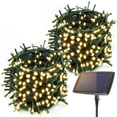 China High Quality Regular and Flashing 50/100/200/500 LED Solar Power Garden Fairy Lights String Outdoor Party Wedding for sale