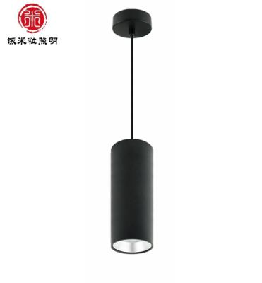 China Aluminum Body GU10 Pendant Mounted Light Acrylic Inner Ring Aluminum Lamp Round Shape Minimalist Light for sale