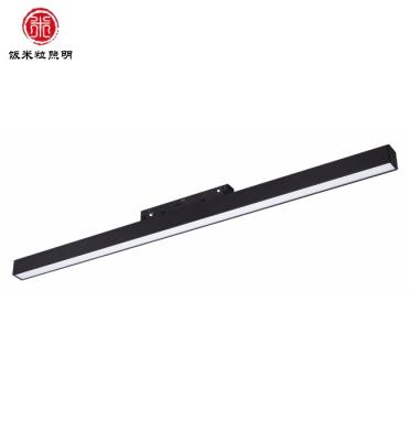 China Modern 48V Linear Spotlight Led Magnetic Draw Track Lights Surface Recessed Pendant Magnetic Track Light System for sale