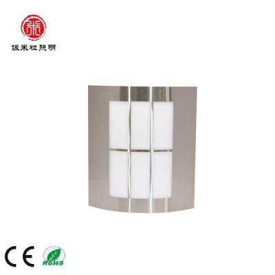 China E27 Max40W IP44 Stainless Steel Convex Six Grid Modern High Quality Vertical Wall Light PP Opal AC100-240V W230xEXT95xH260mm Diffuser for sale