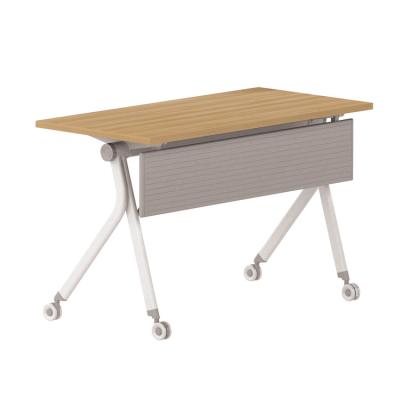 China Stylish Movable High Quality Meeting Room Used Table Shape Folding Table Office Furniture Fliptop Table School Training Used Table for sale