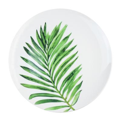 China High Quality Chunyu Ceramic Dinner Plates Viable Elegant Palm Leaf Plates Dinner Dishes for sale