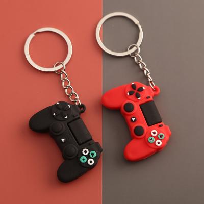 China Creative Cartoon LEMON Video Game Key Chain Double Sided Game Party Supplies Key Ring Car Bag Accessory Gifts for sale