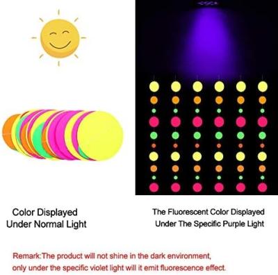 China Birthday LEMON Coloful Neon Glow Party Decoration Supplies Birthday Bar Cloth Luminous Star for sale