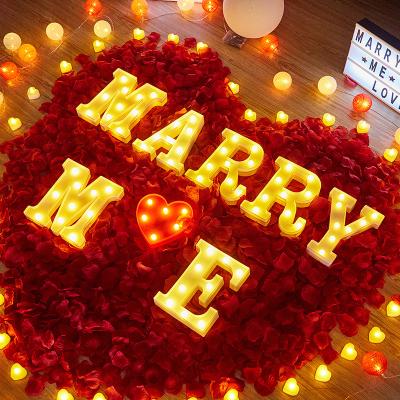 China Lemon 26 English Alphabet Decor Party Decor Marquee Light Letters Sign Valentine's Day Wedding Home Decoration Party Interpretation Decor Led Light for sale