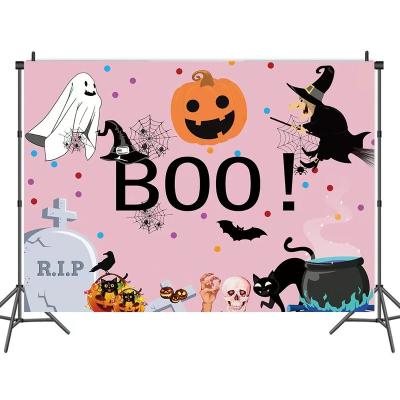 China Durable Polyester Fabric/All Vinyl LEMON 5*3ft Halloween Saints Day Photography Backdrop Boys Happy Birthday Party Decorations Vinyl Photo Booth for sale