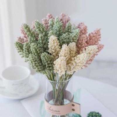 China 6pcs Home Manual Wheat Dried Flower Bouquet Wreath DIY Home Vases Lemon Wedding Party Garland DIY Bouquet Material Vases Artificial Decorations Supplies for sale