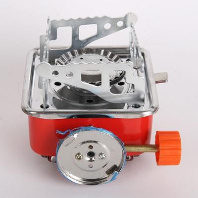 China Camping Stove Mini Outdoor Hiking Foldable Stainless Steel Spare Parts Folding Camping Gas Furnace for sale