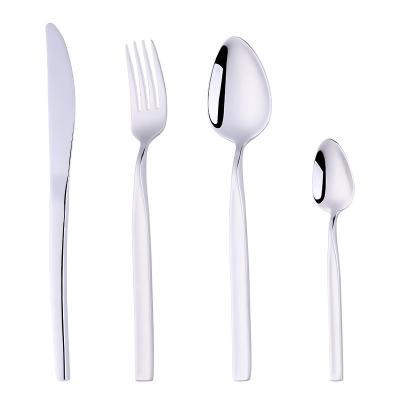 China Buyerstar Matte Golden Flatware Stainless Steel Viable Wholesale Custom Dinner Knives Forks Spoons Modern Cutlery Set for sale