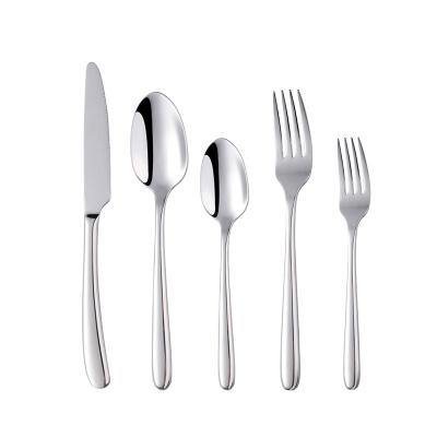 China Buyerstar Table Cutlery 18/10 Stainless Steel Spoon and Fork Silverware Gold Polished Flatware Viable Bulk Set for sale