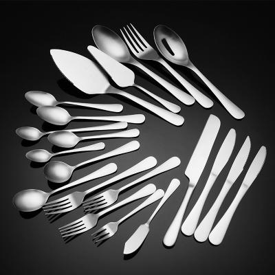 China Buyerstar Sustainable Bulk Flatware Serving Knife Spoons And Spoons Kitchen Silverware Set Stainless Steel Gold Flatware Set For Home for sale