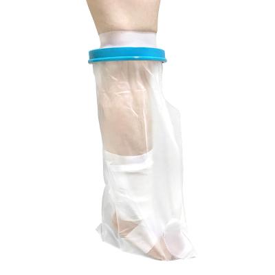 China Baths And Showers Convenient Reusable Waterproof Molded Bandage Wound Protector For Shower Adult Short Leg for sale