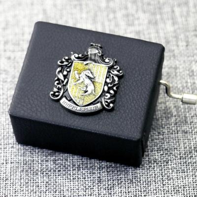 China Hot Sale Harry Potter Music Box Black Hand Crank Music Box Harry Potter Gift for sale