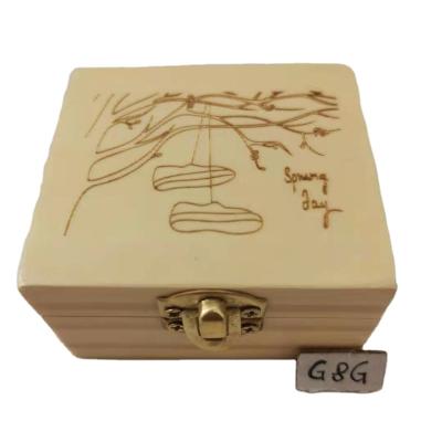 China Wholesale Gift Spring Toy Clockwork Wind Up Music Wooden Box for sale