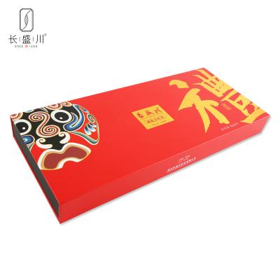 China Tea Boxed Round High Aroma Ripe Taste Brick Tea Cake Gift Set 135g Highest Grade Fermented Slim Fit Tea for sale