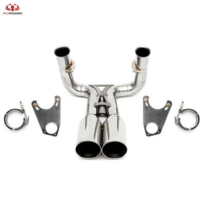 China Custom Metal For Lamborghini Murcielago Luxury Style Double Tips For X-Pipe Exhaust for sale