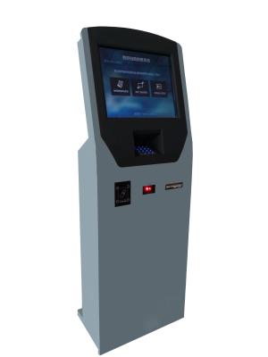 China Ticketing Free Standing Kiosk Dust-Proof With Barcode Scanning for sale